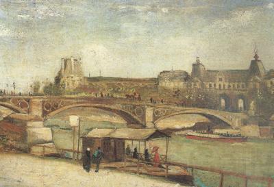 Vincent Van Gogh The Pont du Carrousel and the Louvre (nn04) Norge oil painting art